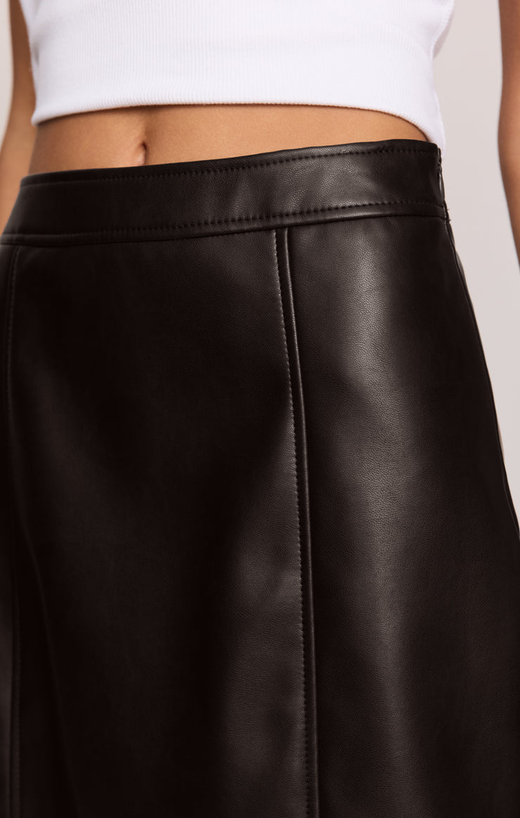 Roux Faux Leather Mini Skirt