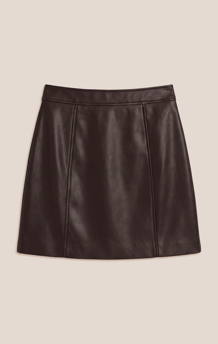 Roux Faux Leather Mini Skirt