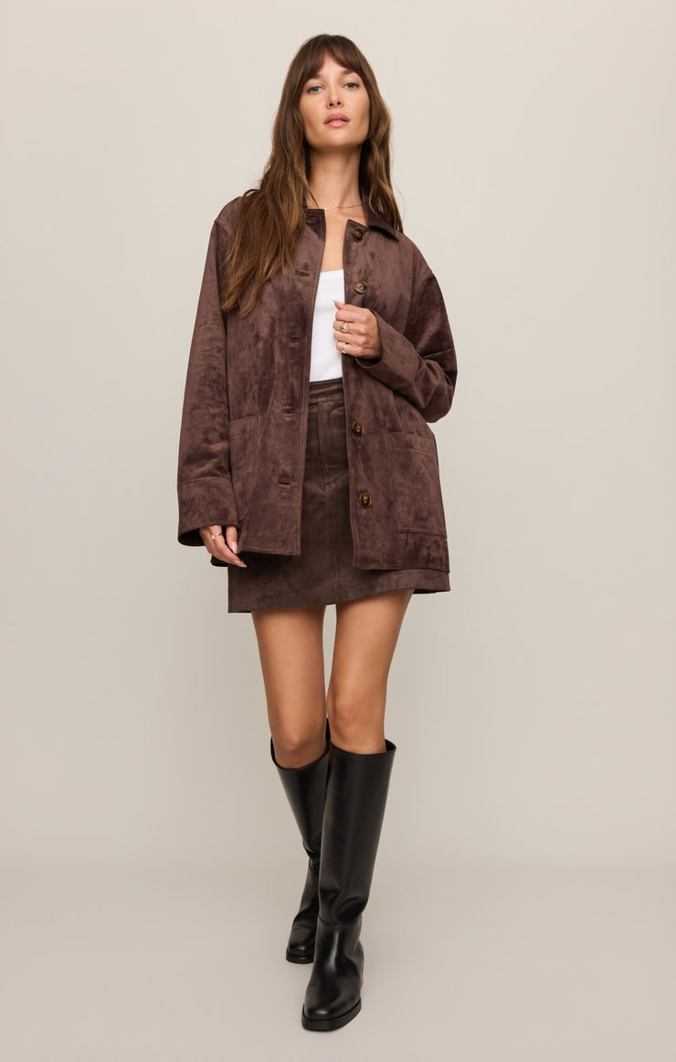 Perri Suede Mini Skirt