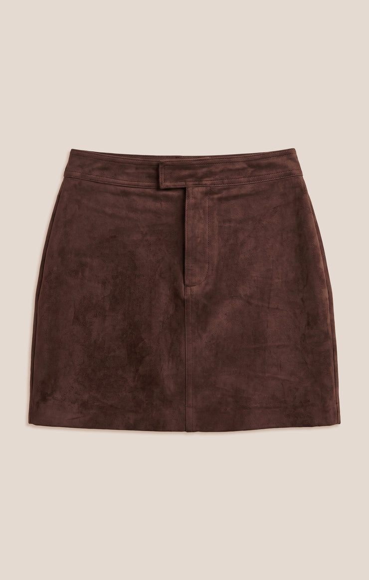 Perri Suede Mini Skirt