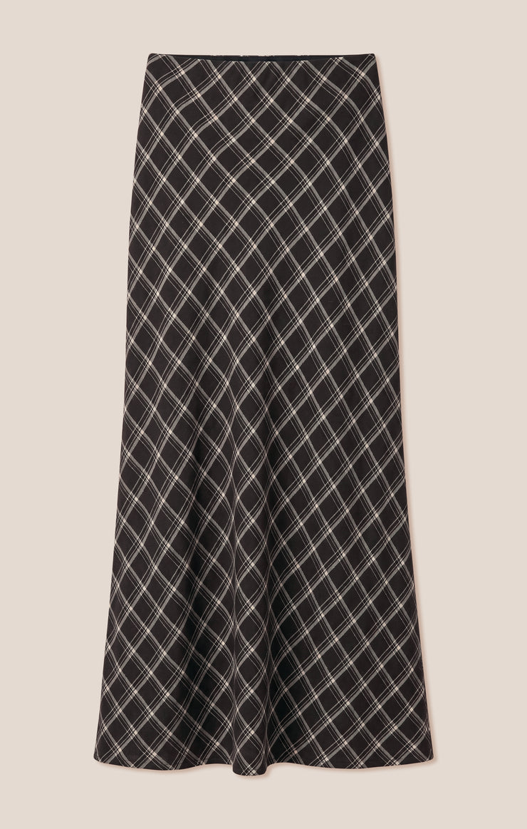 Europa Plaid Maxi Skirt