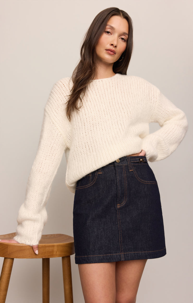 Skirts Socialite Denim Mini Skirt Midnight Air