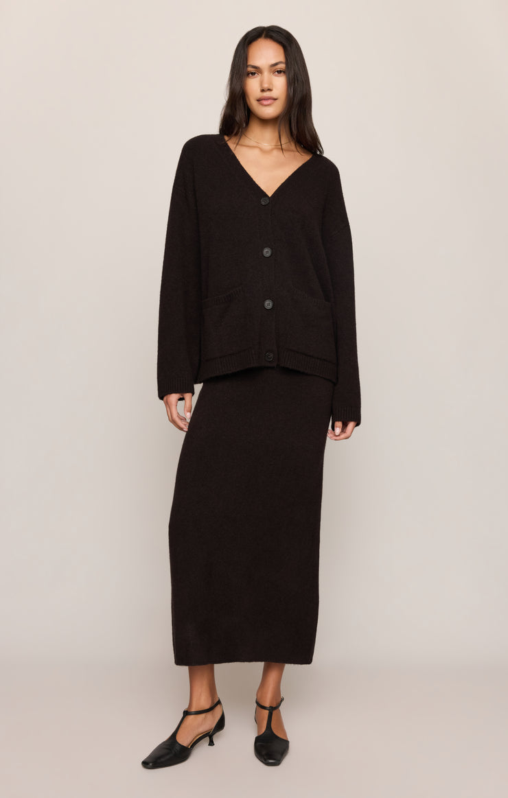 Cozy Moment Sweater Midi Skirt