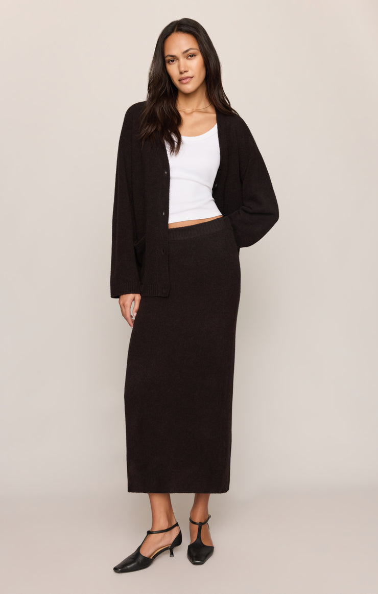Cozy Moment Sweater Midi Skirt