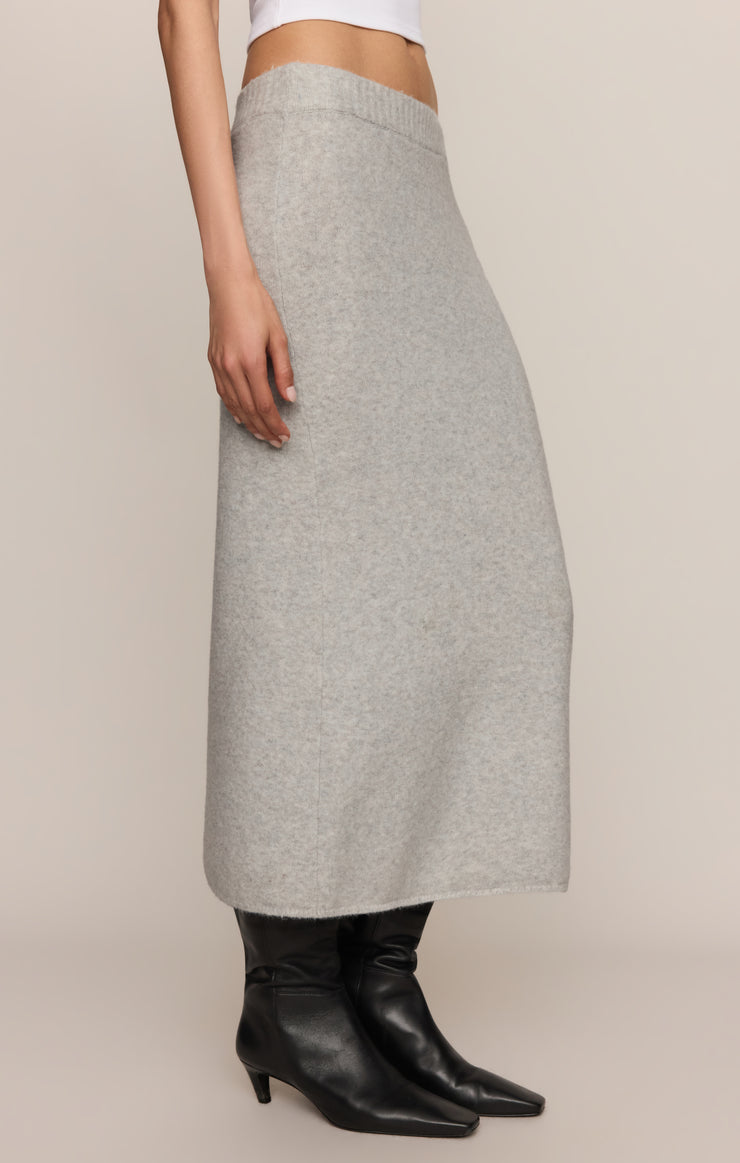 Skirts Cozy Moment Sweater Midi Skirt Feather Grey