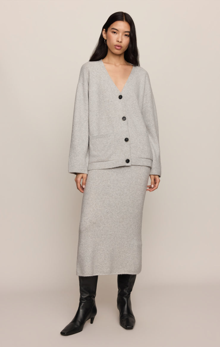 Cozy Moment Sweater Midi Skirt