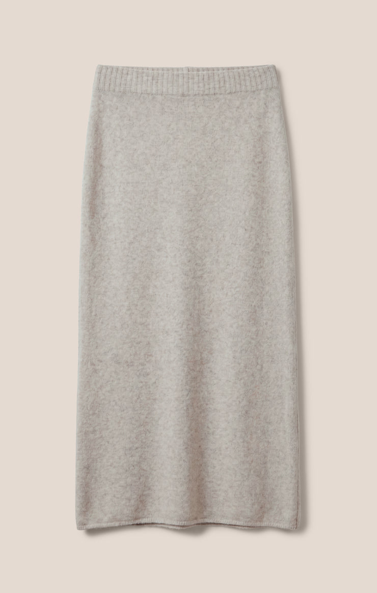 Skirts Cozy Moment Sweater Midi Skirt Feather Grey