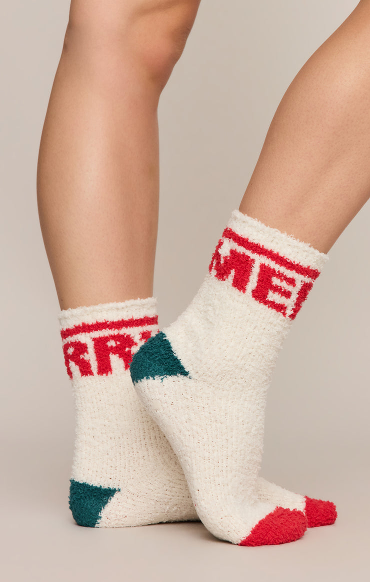 Accessories Merry Fuzzy Sock Set Vanilla Ice