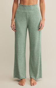 PantsDawn Smocked Rib Pant Botanical Green