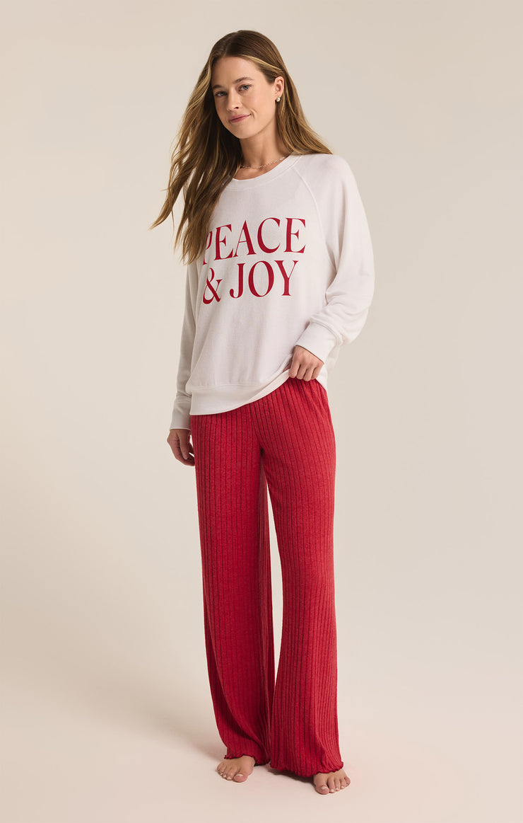 Pants Dawn Smocked Rib Pant Haute Red