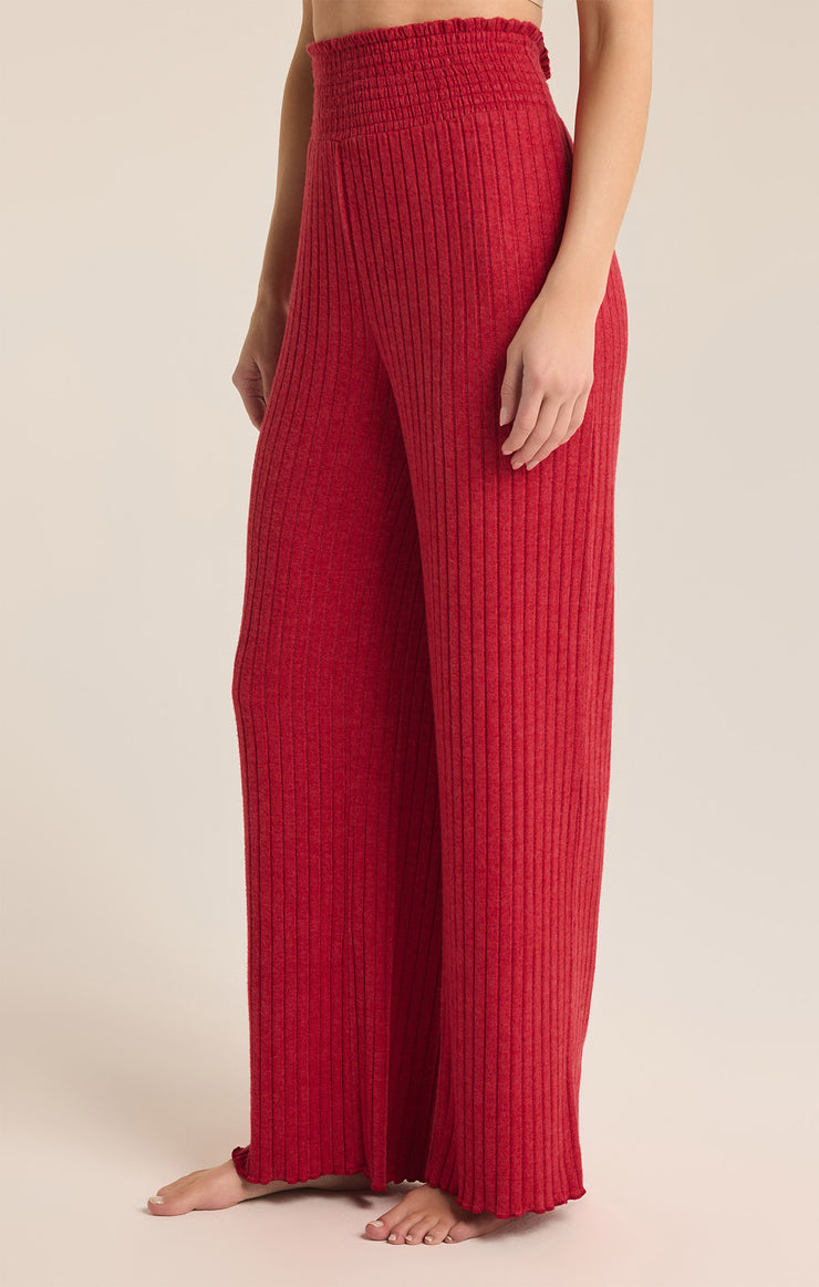 Pants Dawn Smocked Rib Pant Haute Red