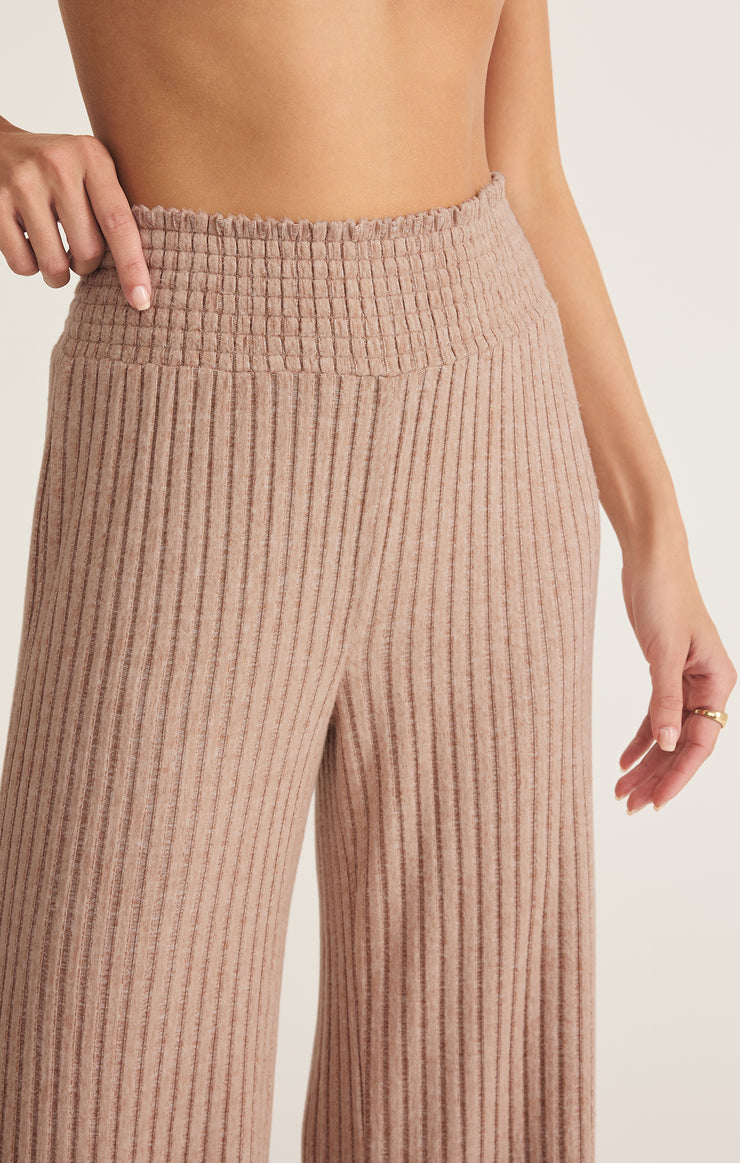 Pants Dawn Smocked Rib Pant Iced Coffee