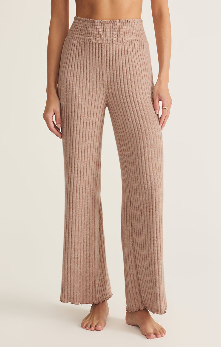 Pants Dawn Smocked Rib Pant Iced Coffee