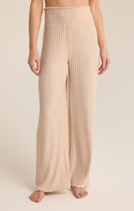 PantsDawn Smocked Rib Pant Light Oatmeal Heather