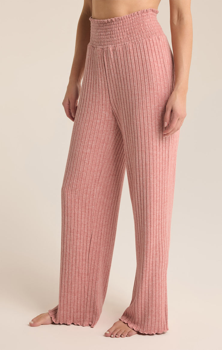 Pants Dawn Smocked Rib Pant Rosebud