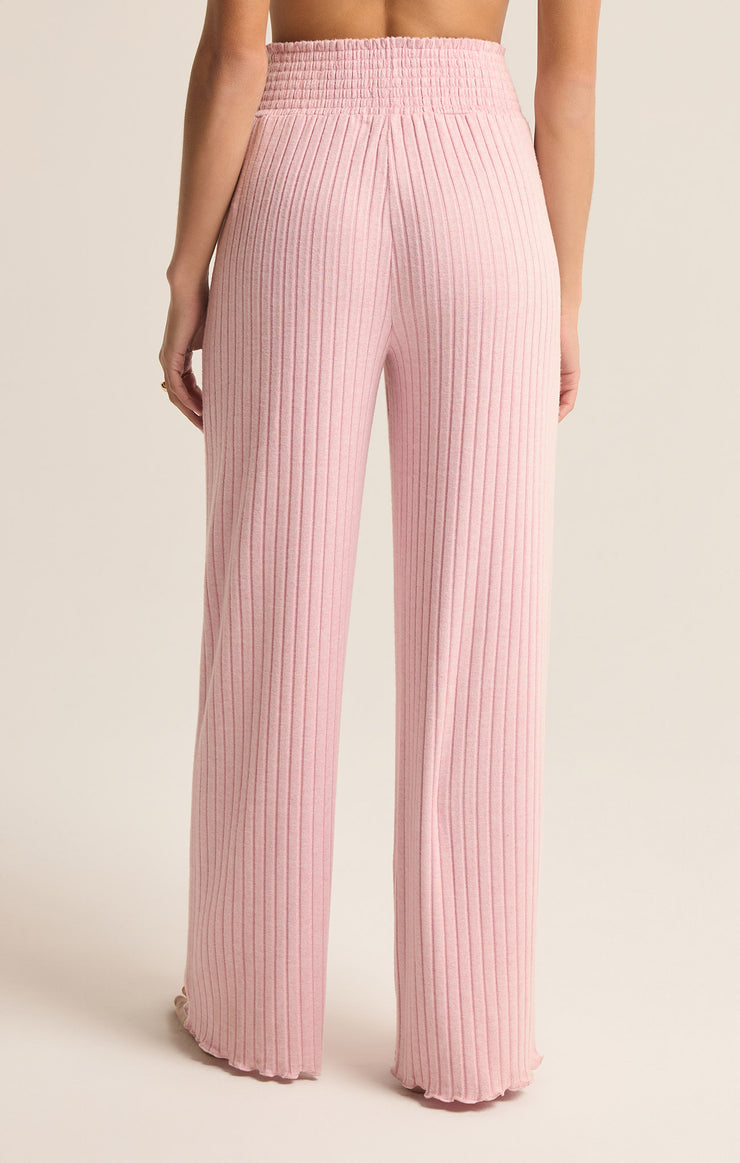 Pants Dawn Smocked Rib Pant Sunset Mauve