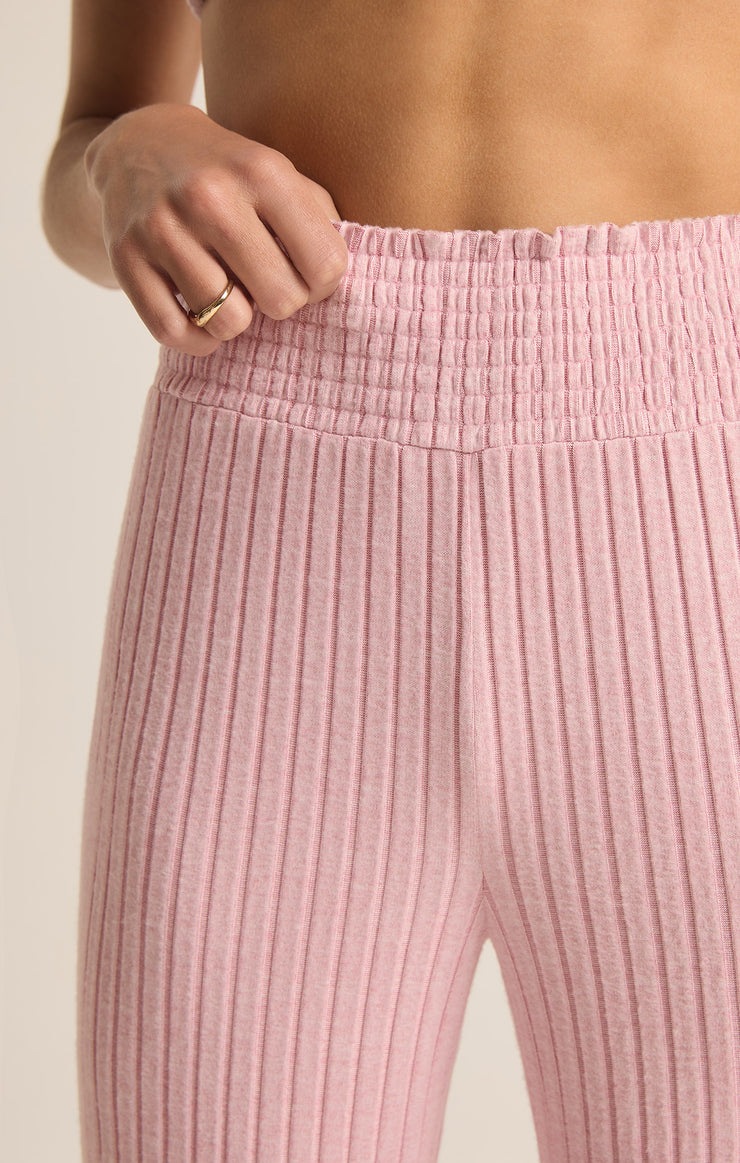 Pants Dawn Smocked Rib Pant Sunset Mauve