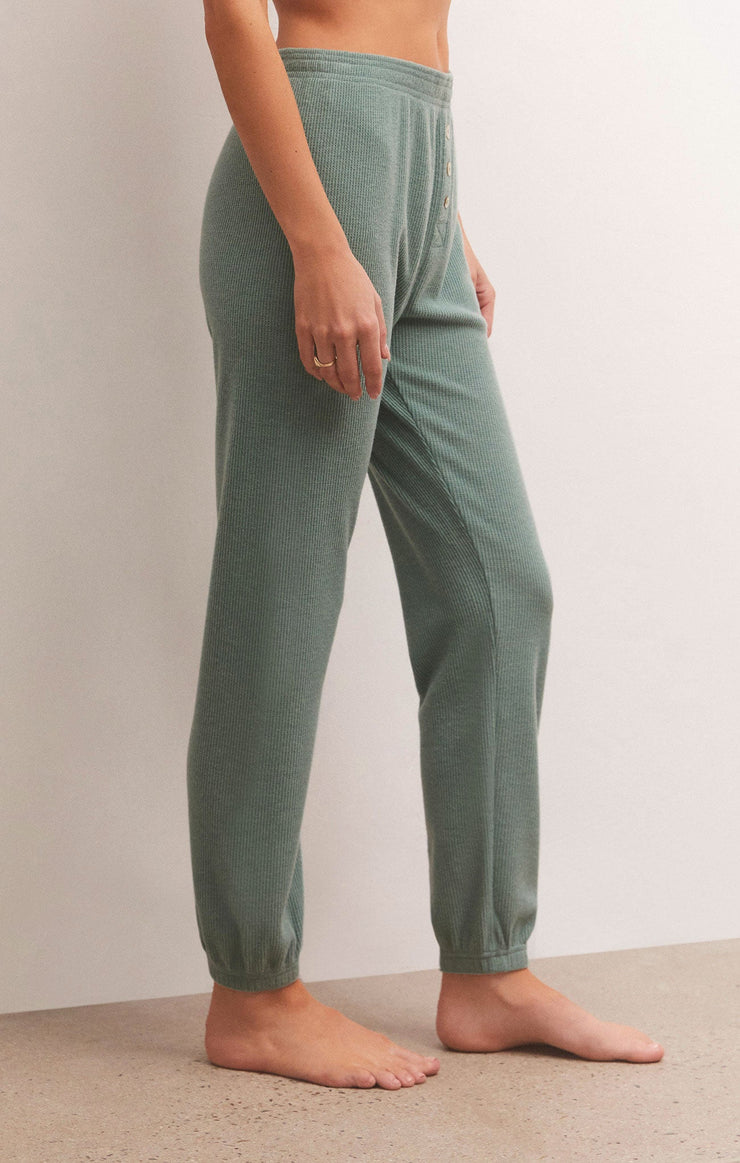 Pants Cozy Days Thermal Jogger Washed Jade