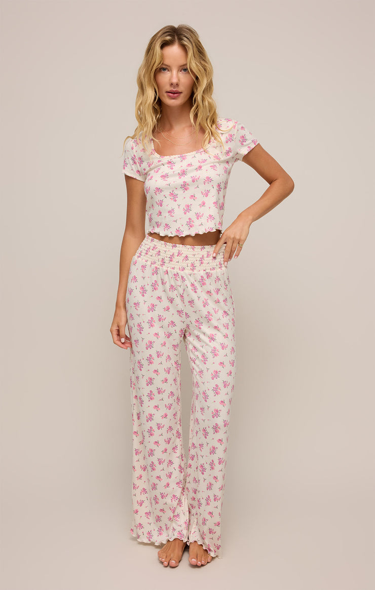 Pants Dawn Ditsy Pointelle Floral Pant Bone