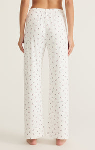 PantsVintage Ditsy Floral Pointelle Pant White Shell