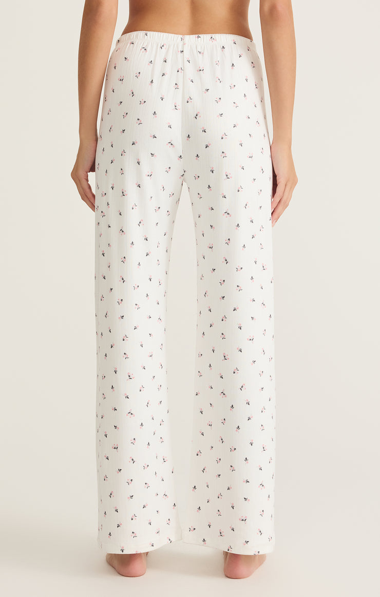 Pants Vintage Ditsy Floral Pointelle Pant White Shell