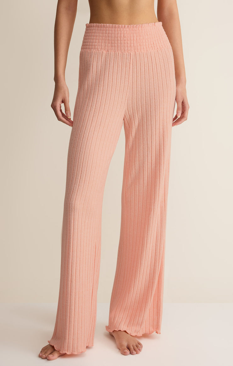 Pants Dawn Smocked Silky Rib Pant Bellini