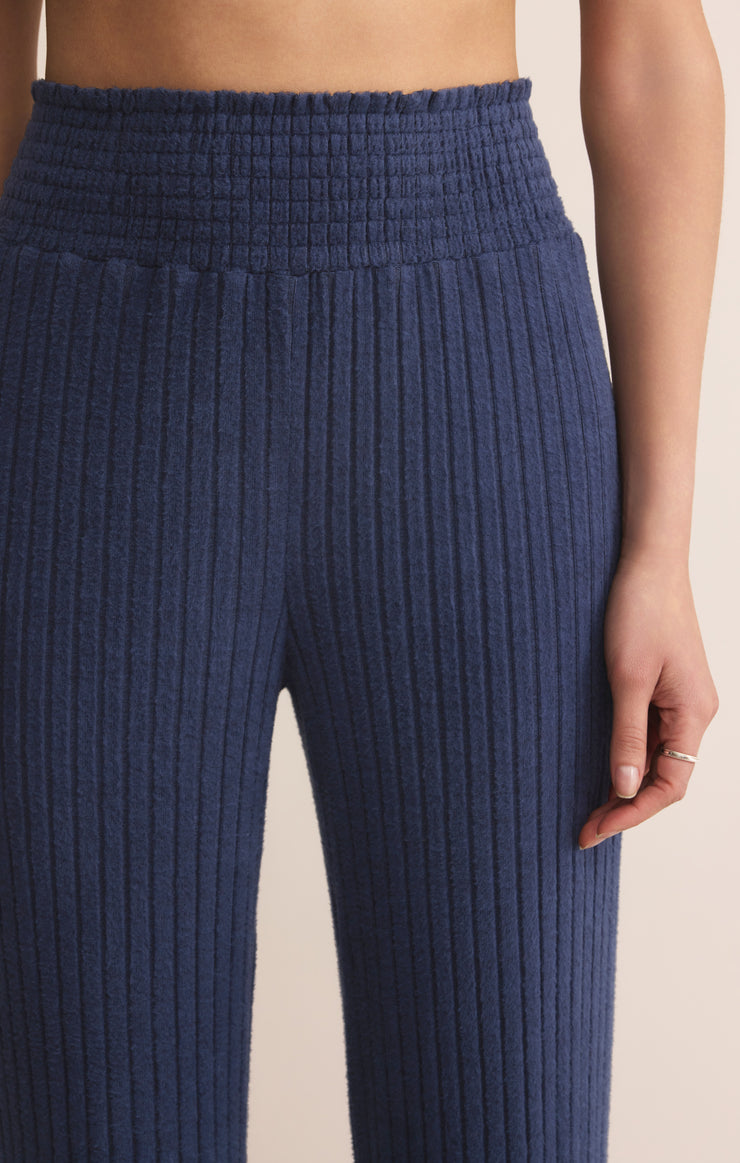 Pants Dawn Smocked Rib Pant Blue Sapphire