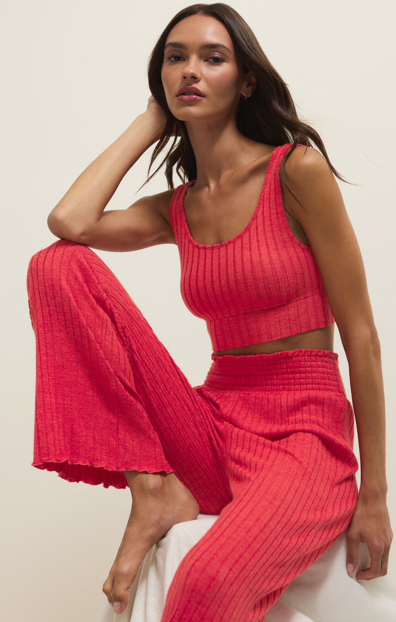 Dawn Smocked Silky Rib Pant – Z SUPPLY