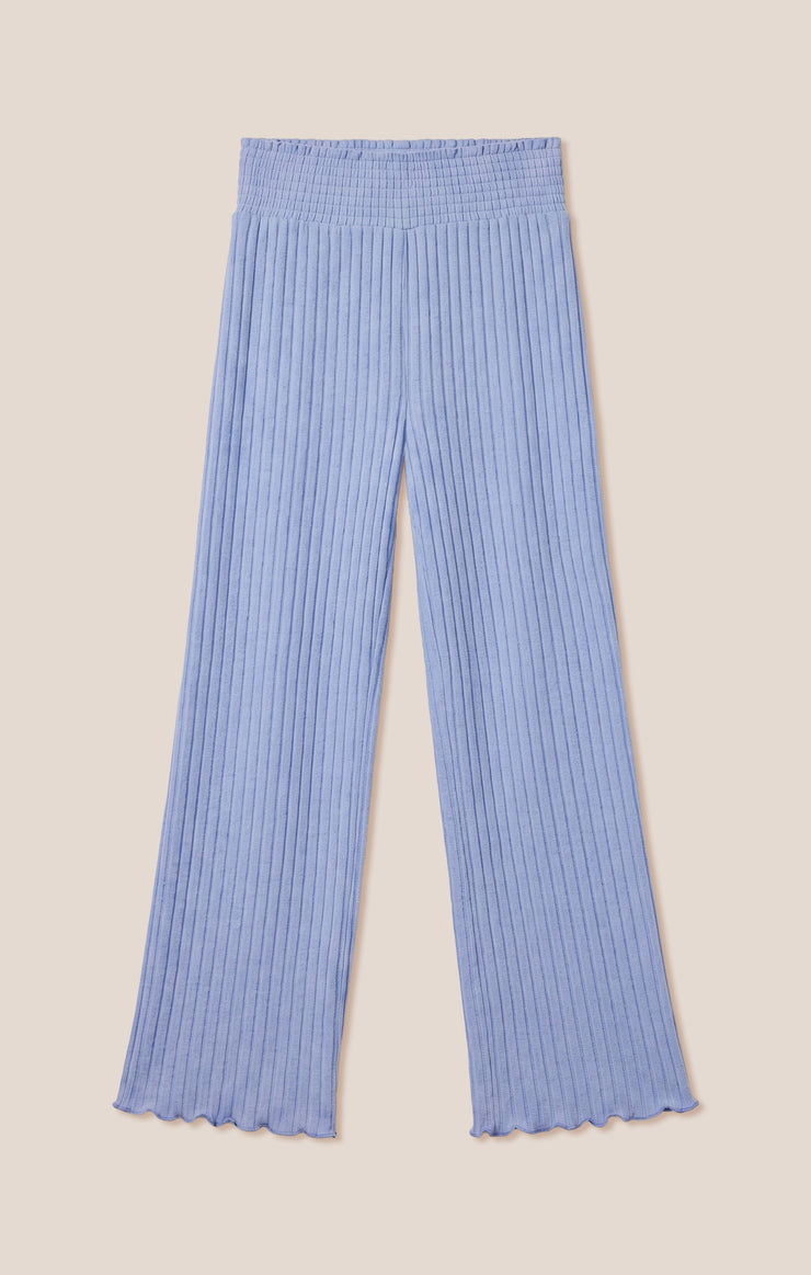 Dawn Smocked Silky Rib Pant