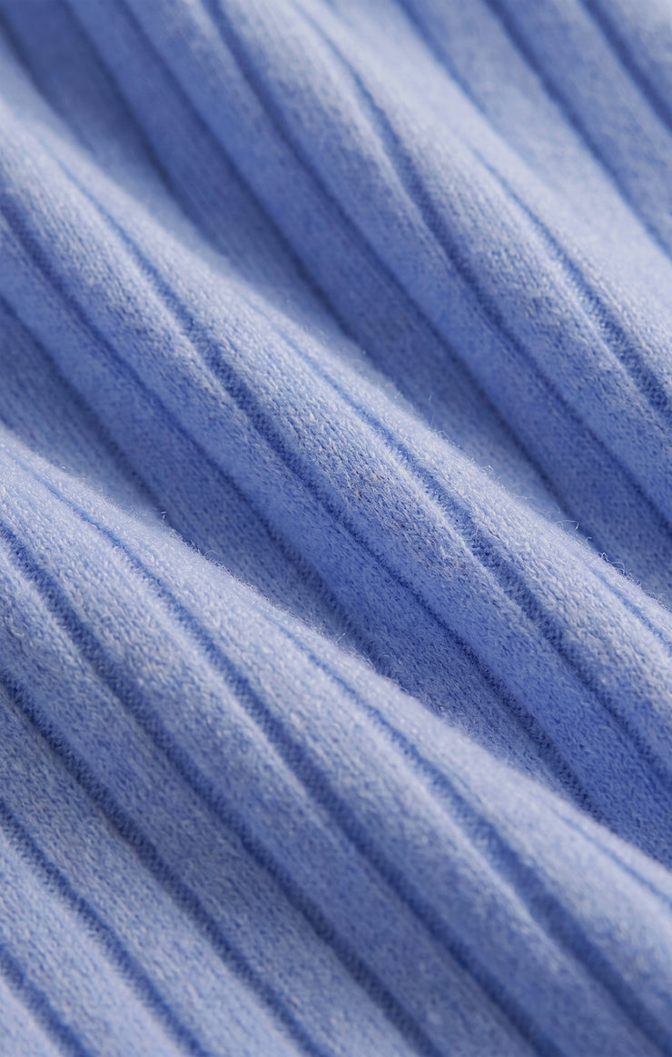 Pants Dawn Smocked Silky Rib Pant Crystal Blue