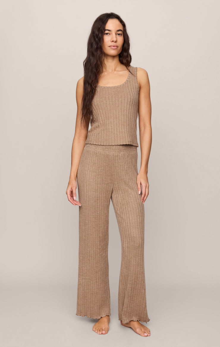 Dawn Smocked Silky Rib Pant