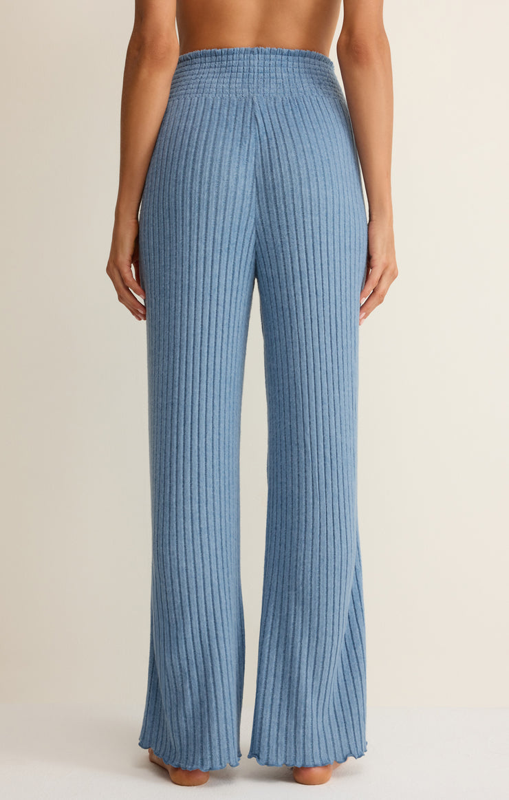 Pants Dawn Smocked Silky Rib Pant Oceanic Blue