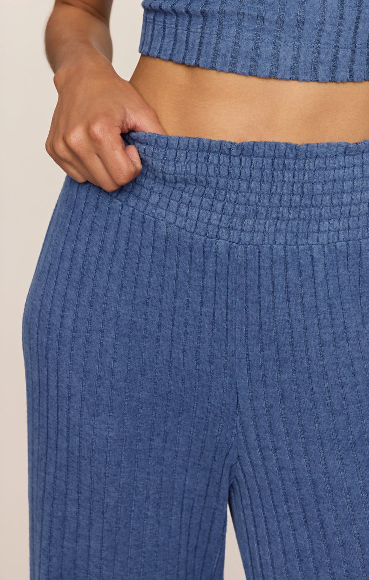 Dawn Smocked Silky Rib Pant