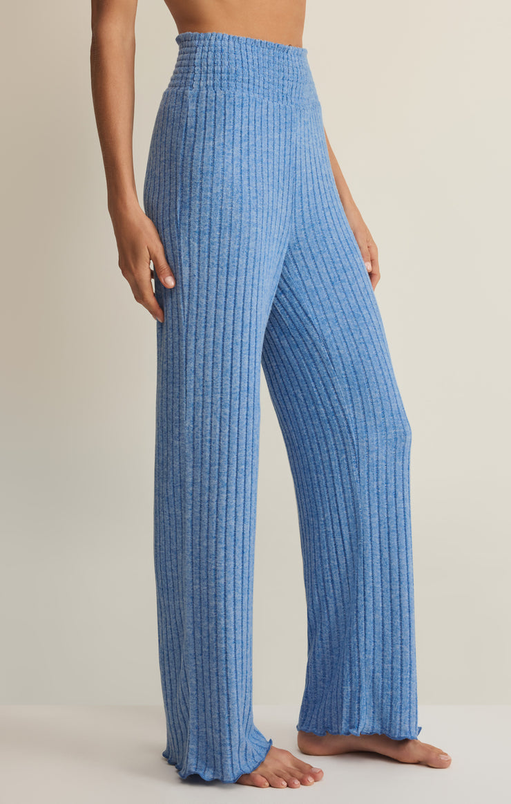 Pants Dawn Smocked Silky Rib Pant Tropical Tide