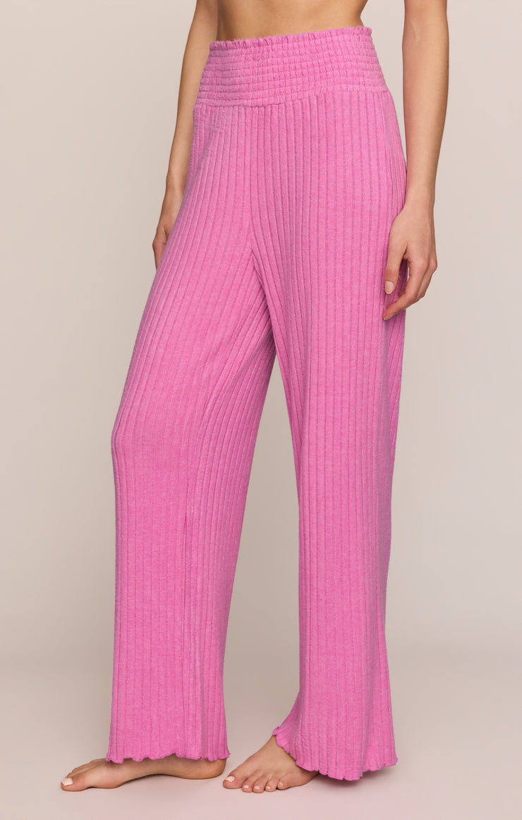 Pants Dawn Smocked Silky Rib Pant Violet Crush