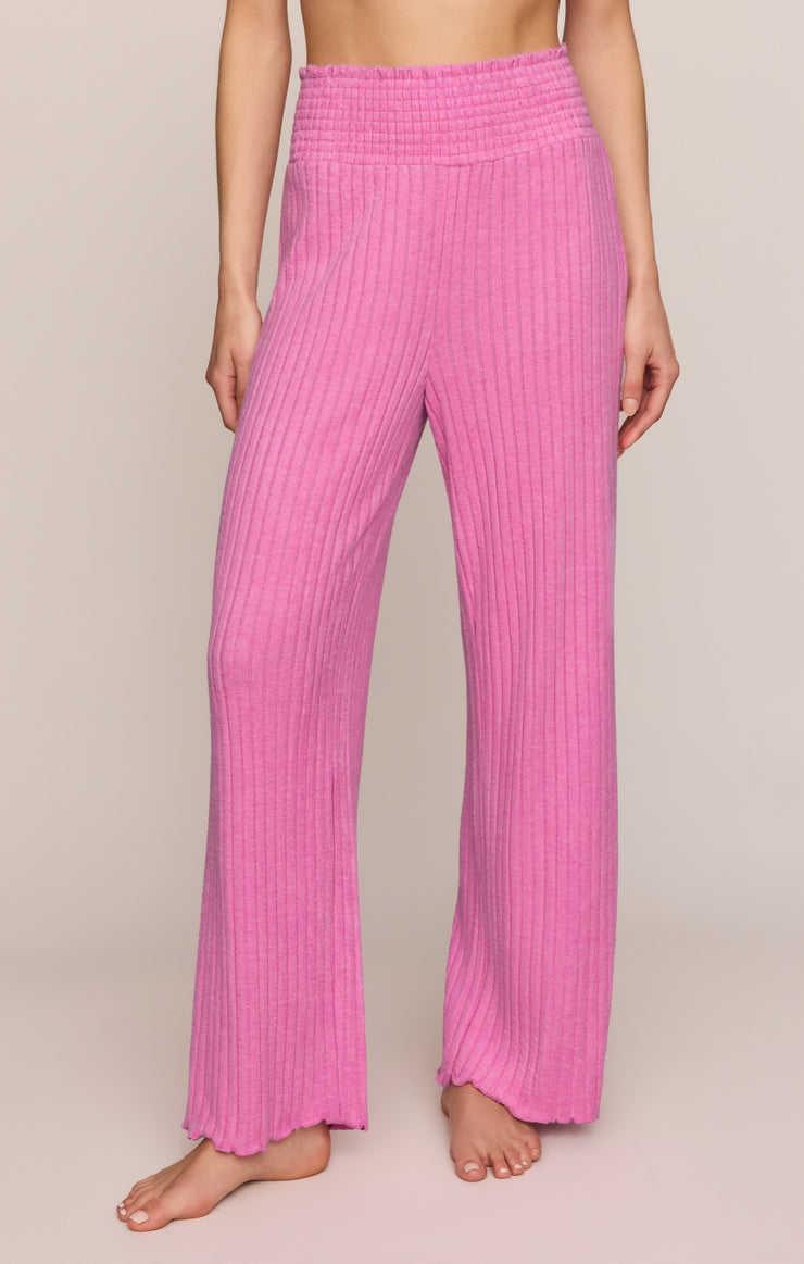 Pants Dawn Smocked Silky Rib Pant Violet Crush