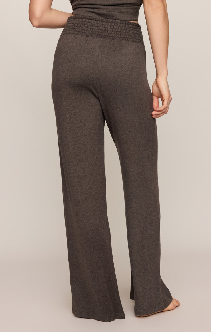 Pants Dawn Smocked Soft Knit Pant Cocoa Bean