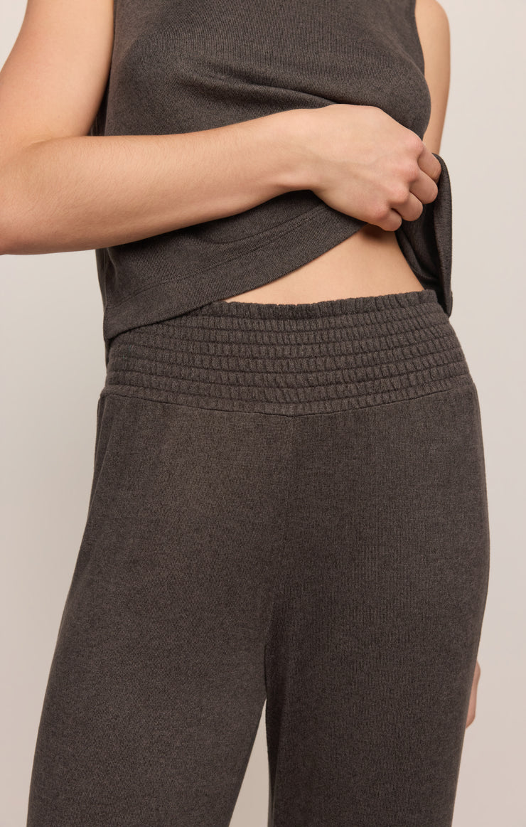 Pants Dawn Smocked Soft Knit Pant Cocoa Bean