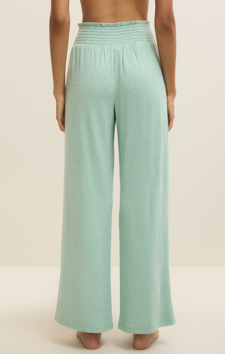 Pants Dawn Smocked Soft Knit Pant Crystal Green