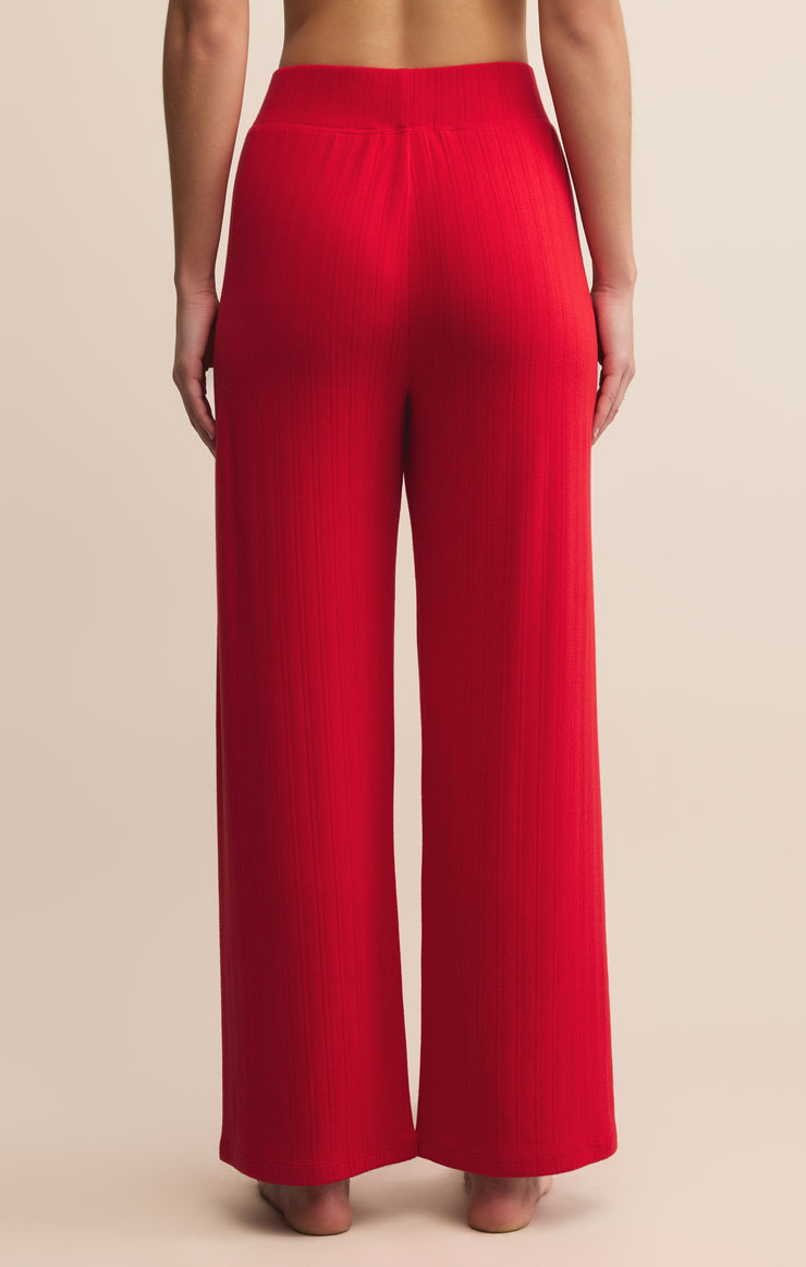 Pants Luxe Pointelle Pant Festive Red