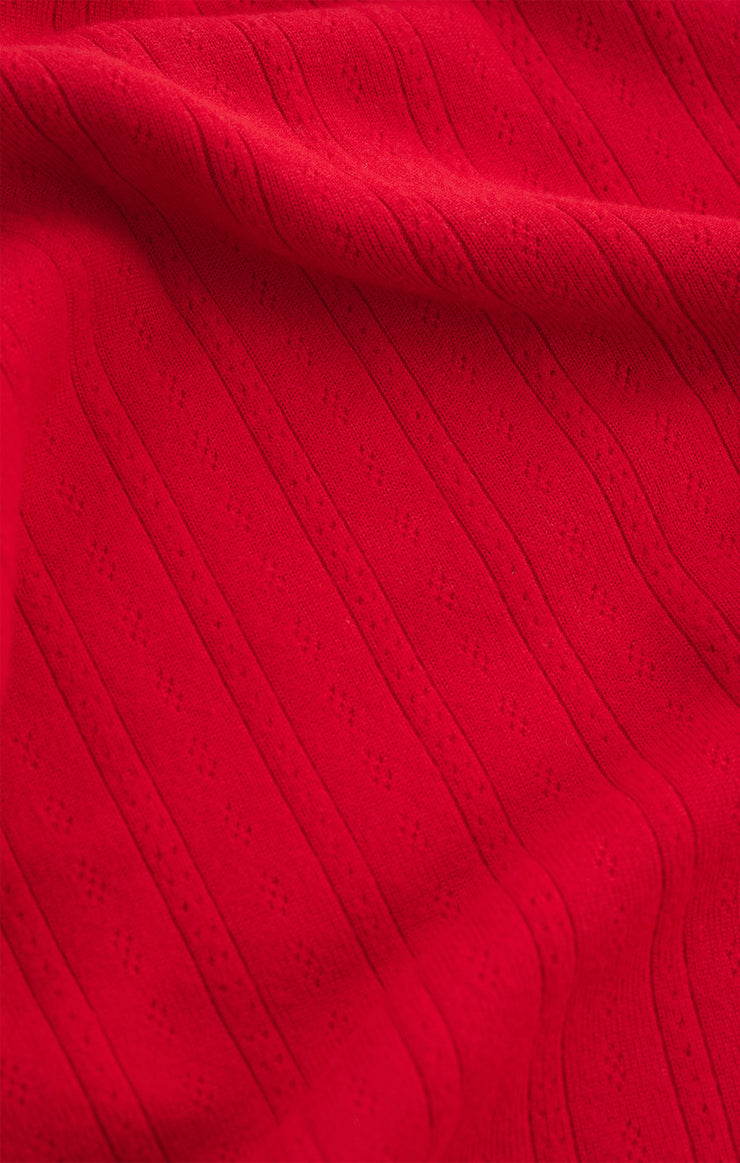 Pants Luxe Pointelle Pant Festive Red