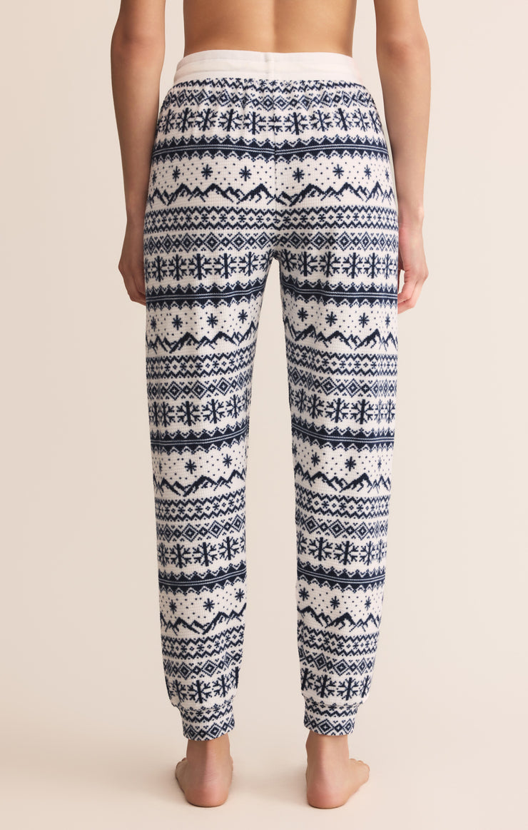 Pants Twilight Fairisle Jogger Vanilla Ice