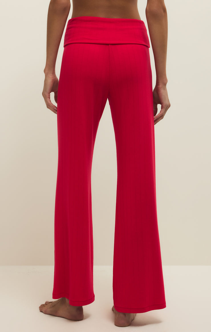 Pants Essential Fold Over Pant Kiss Me Red