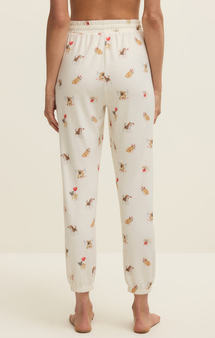 Pants Overnight Love Pup Jogger Vanilla Ice