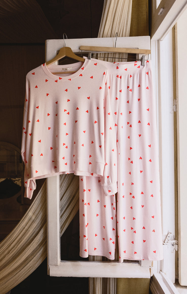 Pants Luxe Heart Pant Pink Marshmallow