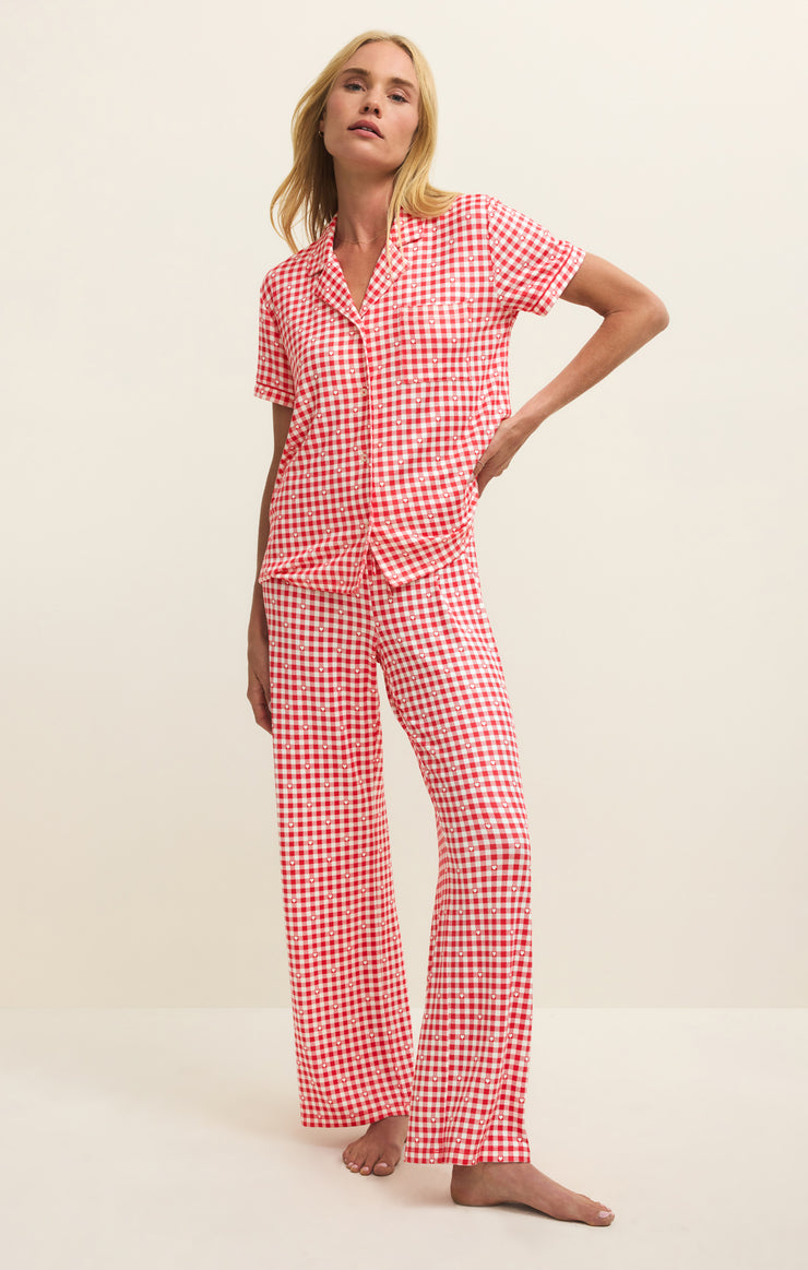 Pants So Sweet Gingham Pant Kiss Me Red