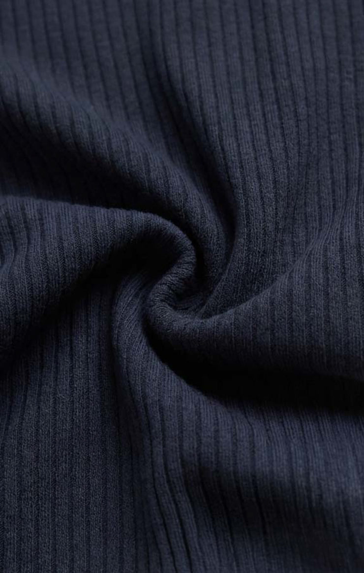 Tops Just Right Rib Henley Top Eclipse