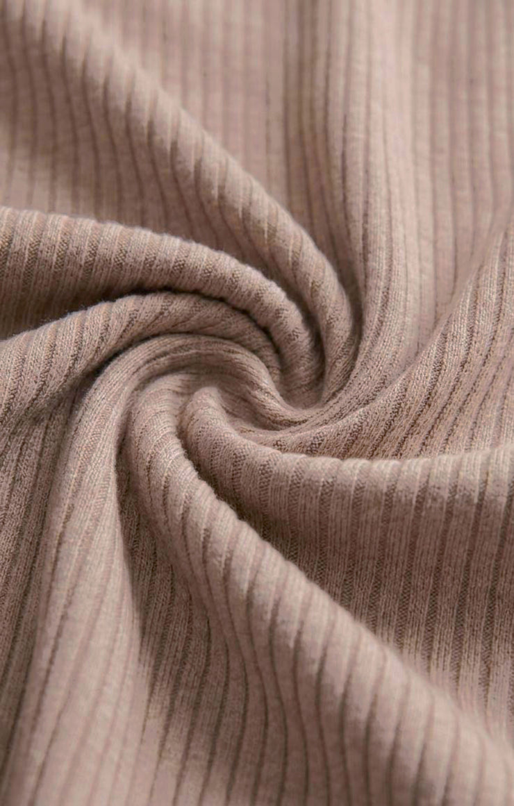Tops Just Right Rib Henley Top Heather Ash