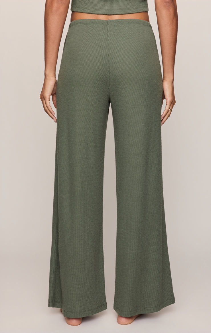 Pants Waffle Brushed Thermal Pant Monstera