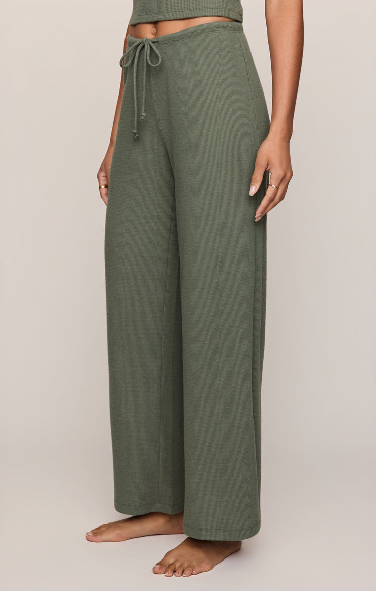 Pants Waffle Brushed Thermal Pant Monstera